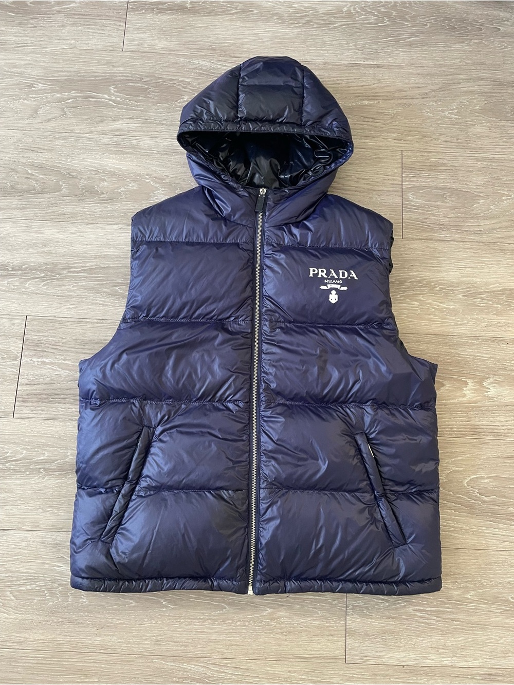 Prada Navy blue Puffer Vest - Men's